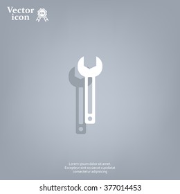 wrench icon , vector illustration