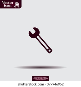 wrench icon , vector illustration