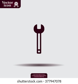 wrench icon , vector illustration