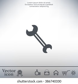 wrench icon , vector illustration