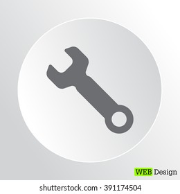 wrench icon , vector illustration
