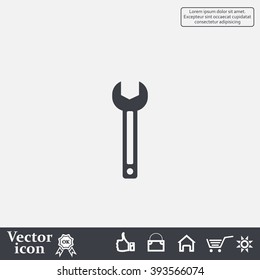 wrench icon , vector illustration
