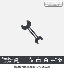 wrench icon , vector illustration