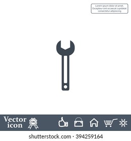wrench icon , vector illustration