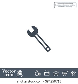 wrench icon , vector illustration