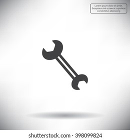 wrench icon , vector illustration