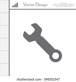 wrench icon , vector illustration