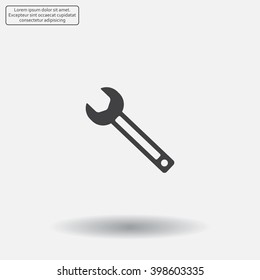 wrench icon , vector illustration