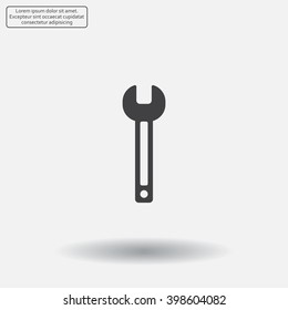 wrench icon , vector illustration