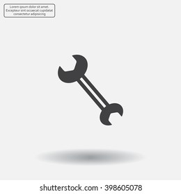 wrench icon , vector illustration