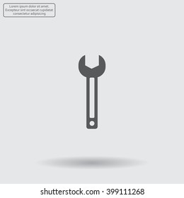wrench icon , vector illustration