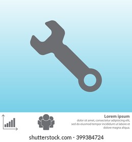 wrench icon , vector illustration