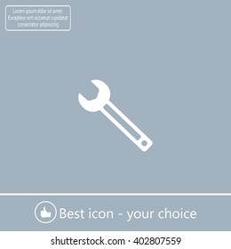 wrench icon , vector illustration