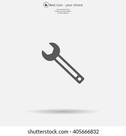 wrench icon , vector illustration