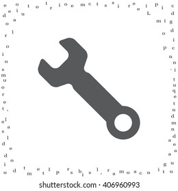 wrench icon , vector illustration