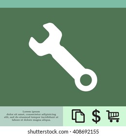 wrench icon , vector illustration