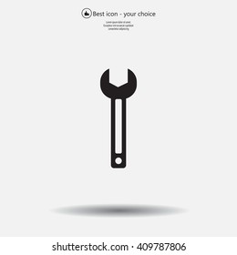 wrench icon , vector illustration