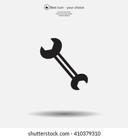 wrench icon , vector illustration