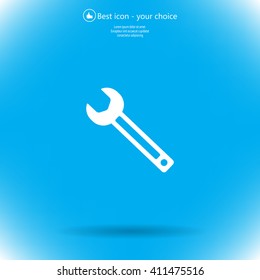 wrench icon , vector illustration