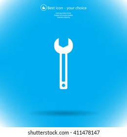 wrench icon , vector illustration