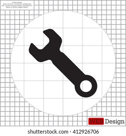 wrench icon , vector illustration
