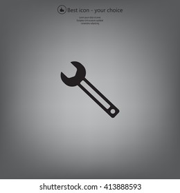 wrench icon , vector illustration
