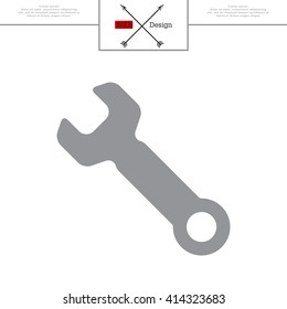 wrench icon , vector illustration