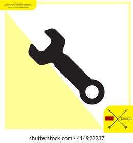 wrench icon , vector illustration