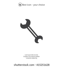wrench icon , vector illustration