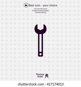 wrench icon , vector illustration