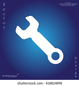 wrench icon , vector illustration