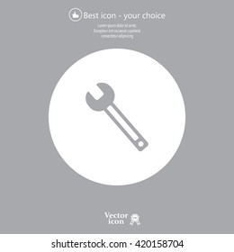 wrench icon , vector illustration