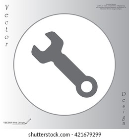 wrench icon , vector illustration