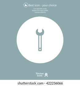 wrench icon , vector illustration