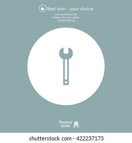 wrench icon , vector illustration