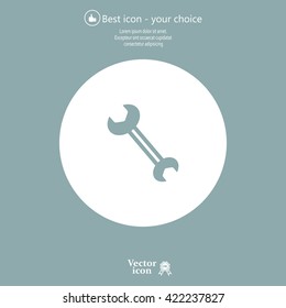 wrench icon , vector illustration