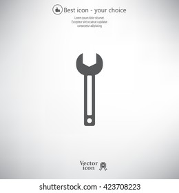 wrench icon , vector illustration