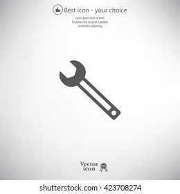 wrench icon , vector illustration
