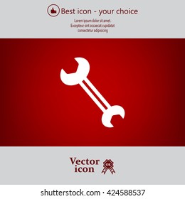 wrench icon , vector illustration