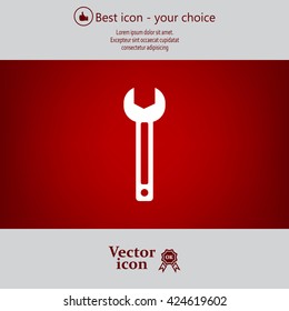 wrench icon , vector illustration