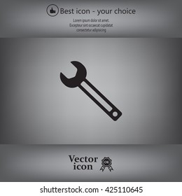 wrench icon , vector illustration