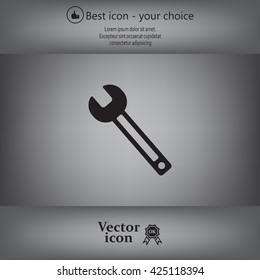 wrench icon , vector illustration