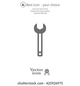 wrench icon , vector illustration