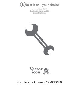 wrench icon , vector illustration