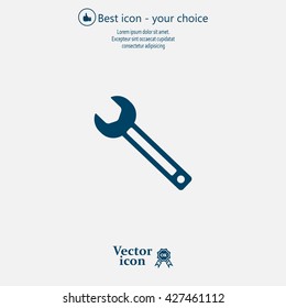 wrench icon , vector illustration