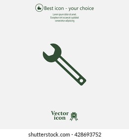 wrench icon , vector illustration