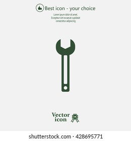 wrench icon , vector illustration