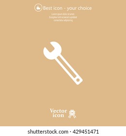 wrench icon , vector illustration