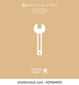 wrench icon , vector illustration