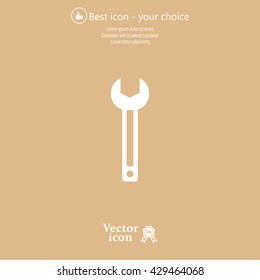 wrench icon , vector illustration